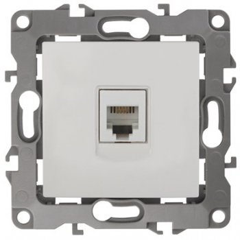 Механизм розетки Эра 12 RJ45 1-ая белый (10)