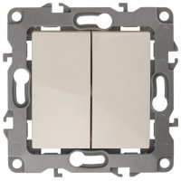 Механизм выключателя Эра 12 2кл без лапок слоновая кость (10)