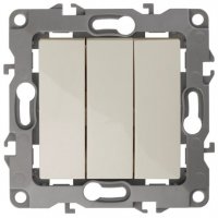 Механизм выключателя Эра 12 3кл слоновая кость (10)