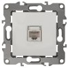 Механизм розетки Эра 12 RJ45 слоновая кость (10)