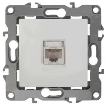Механизм розетки Эра 12 RJ45 слоновая кость (10)