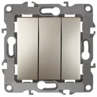 Механизм выключателя Эра 12 3кл шампань (10)