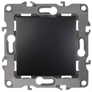 Механизм выключателя Эра 12 1кл проходной антрацит (10)