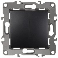 Механизм выключателя Эра 12 2кл антрацит (10)