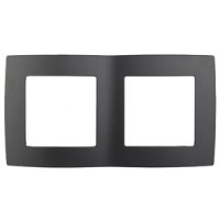 Рамка Эра 12 2-ая антрацит (10)