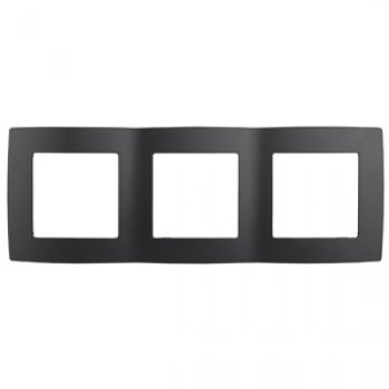 Рамка Эра 12 3-ая антрацит (15)