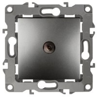 Механизм розетки Эра 12 телевизионная графит (10)